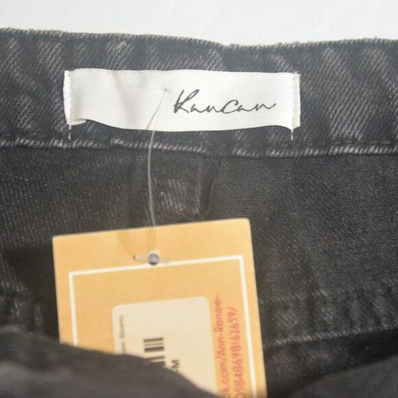 KanCan Black Denim Distressed Shorts Size Medium - Picture 7 of 9